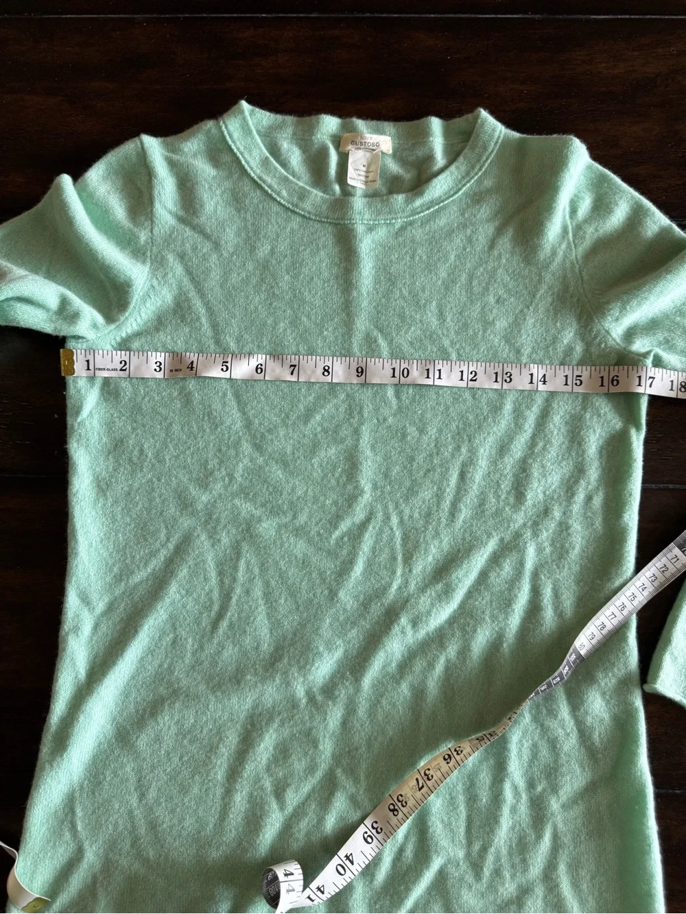J. Crew 100% Italian Cashmere Mint Green Crewneck Pullover Sweater Size M